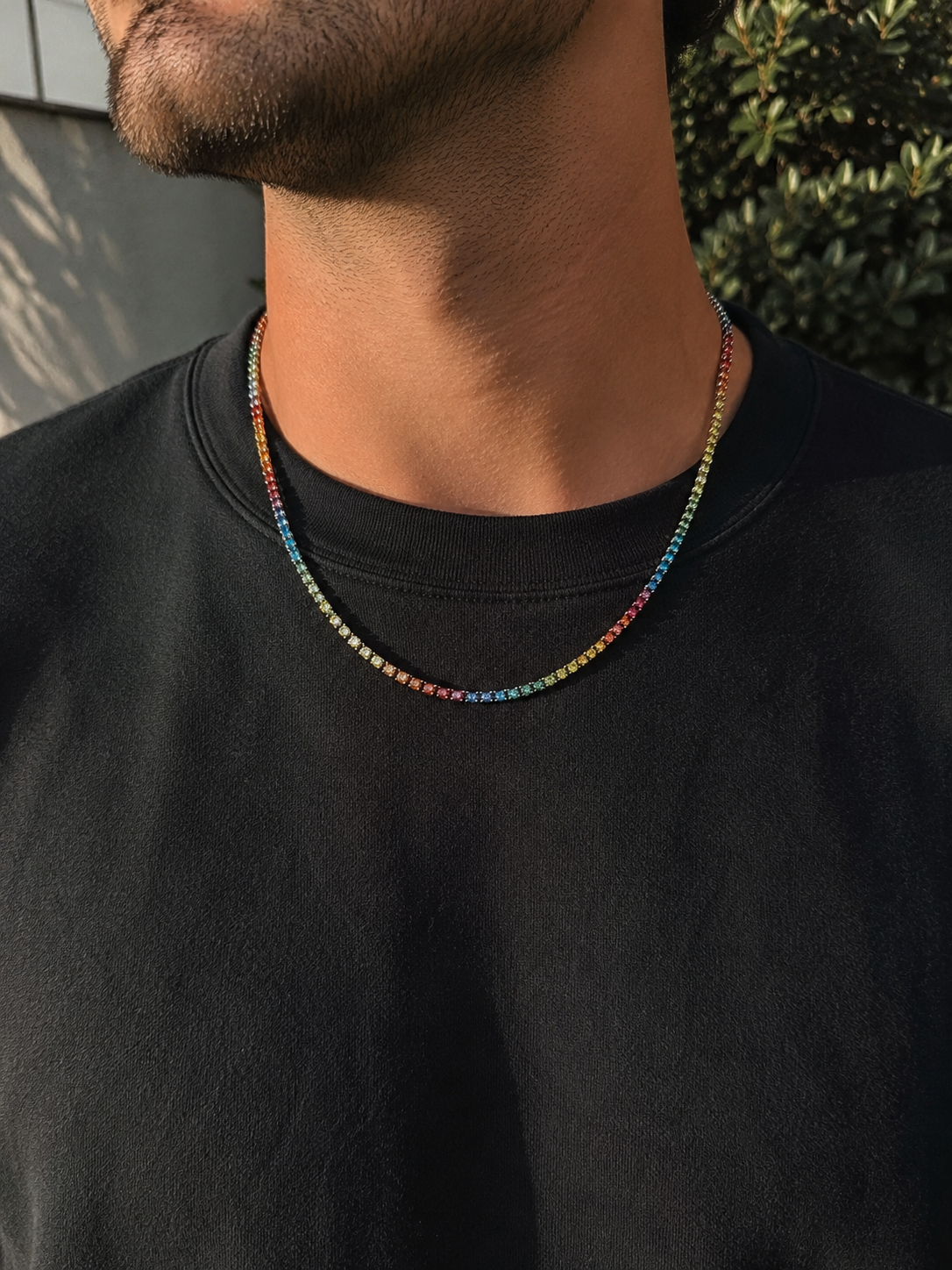 Rainbow Tennis Necklace