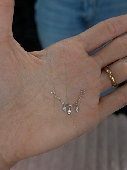 Chain Ear Jacket for Earrings
