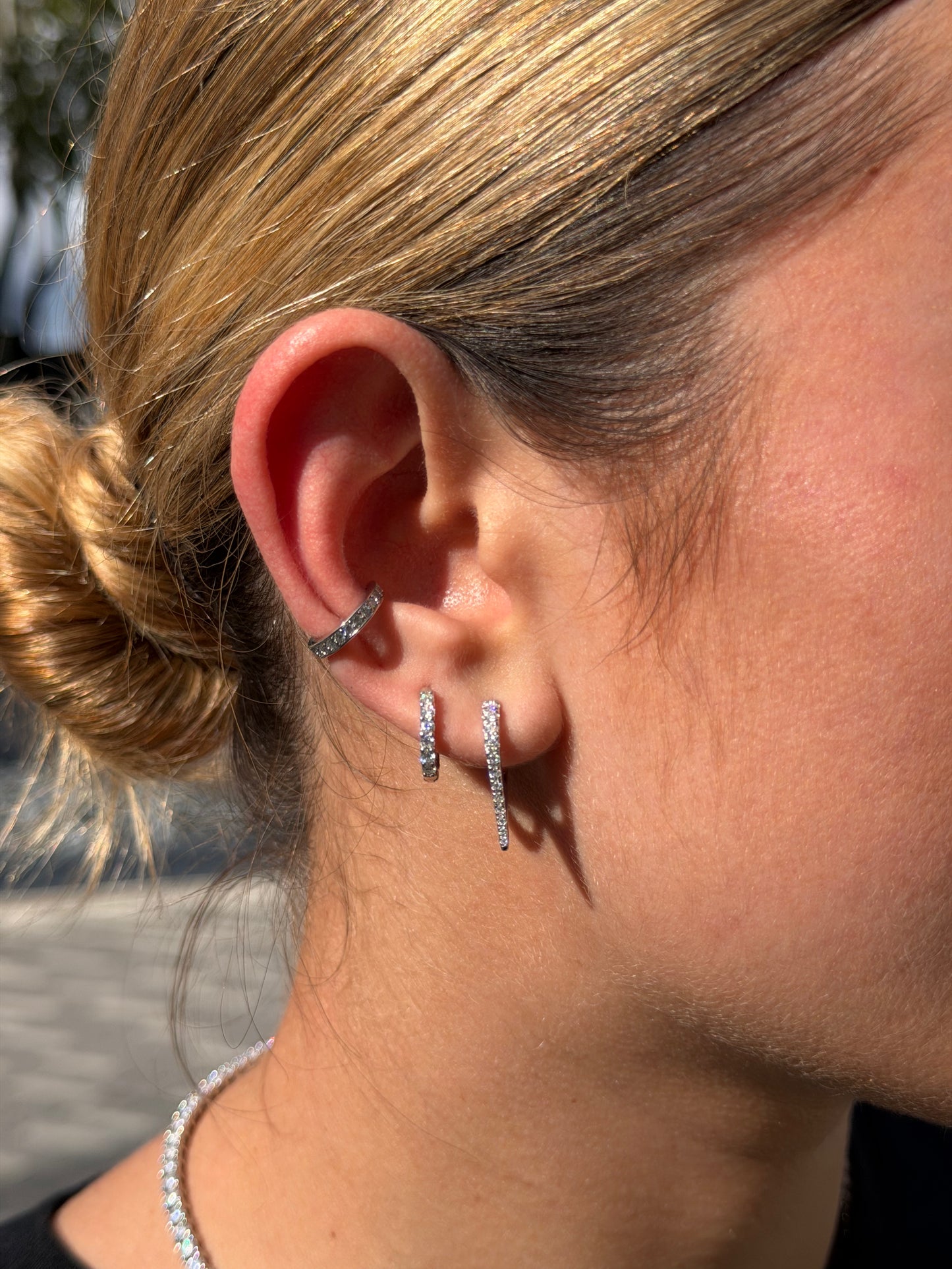 Classic Pavé Ear Cuff Earring