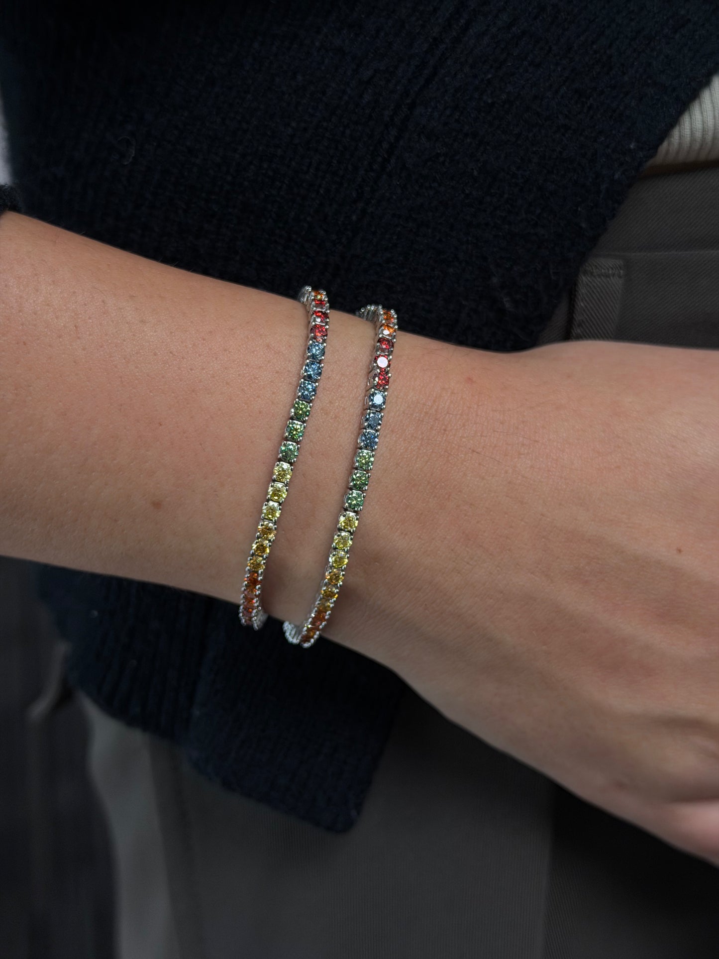 Rainbow Tennis Bracelet