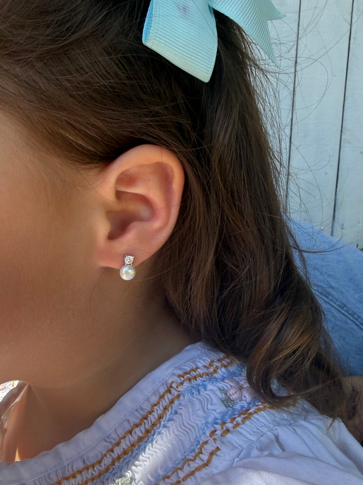 Pearl Mini Studs - Little Gems Collection