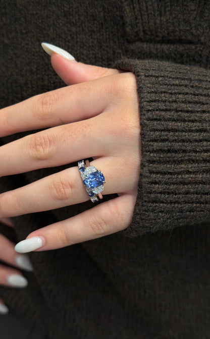 Sapphire eternity Band Ring