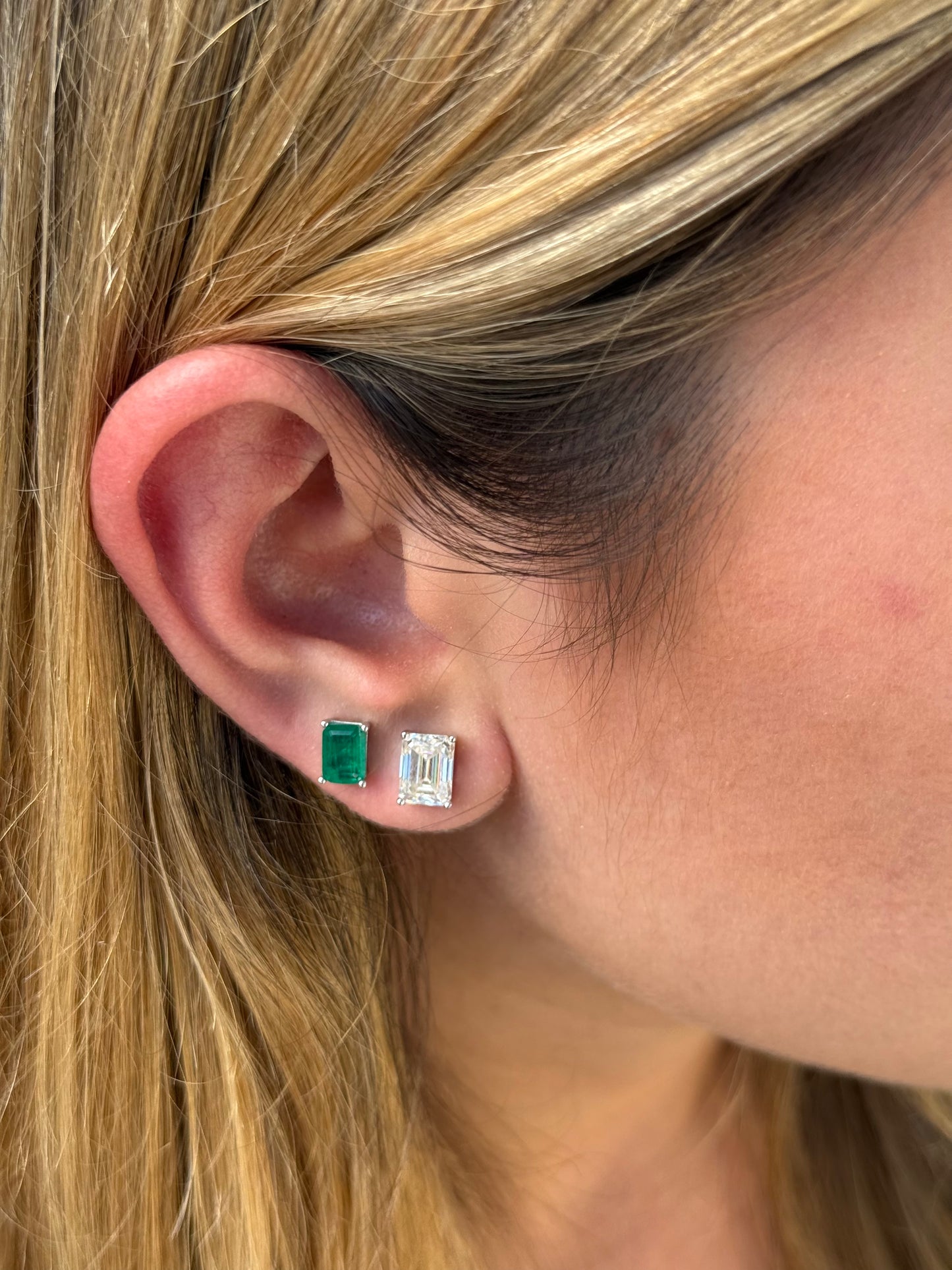 Emerald Petite Studs