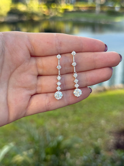 Radiant Drop Long Earrings