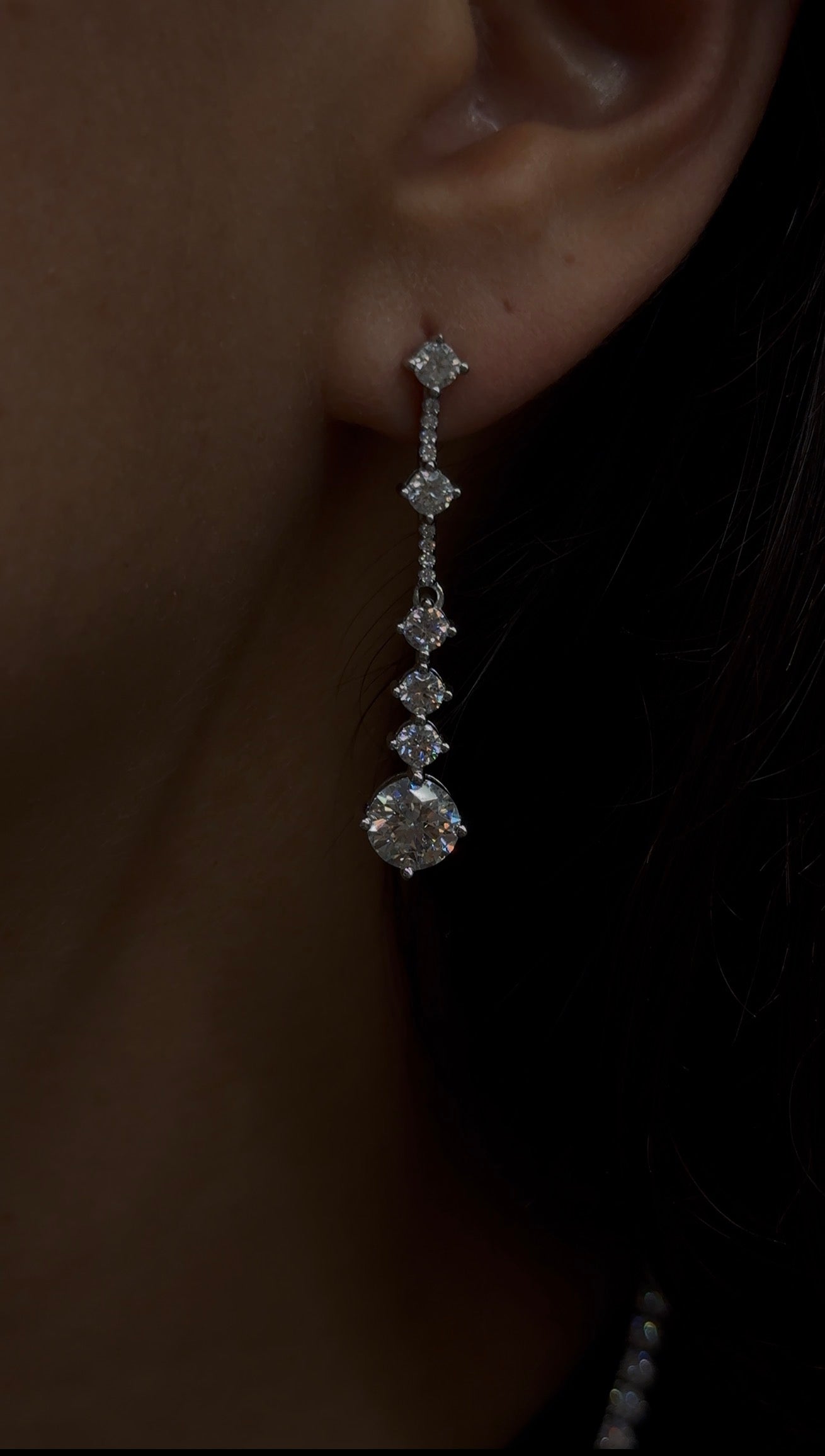 Radiant Drop Long Earrings