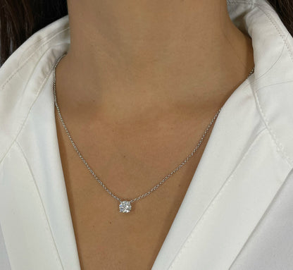 Round Solitaire Necklace