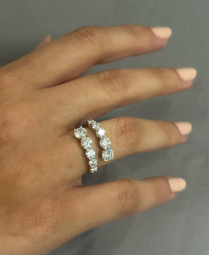 3.26CT Wrap Graduated Ring
