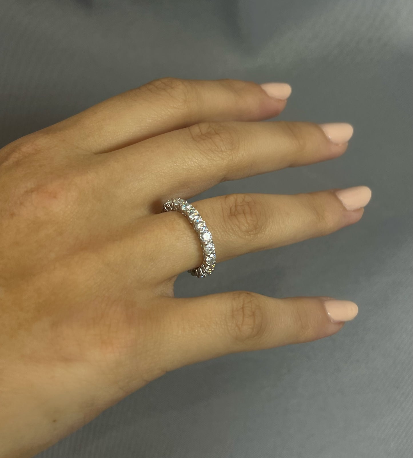 Moissanite 2.2CT Eternity Ring