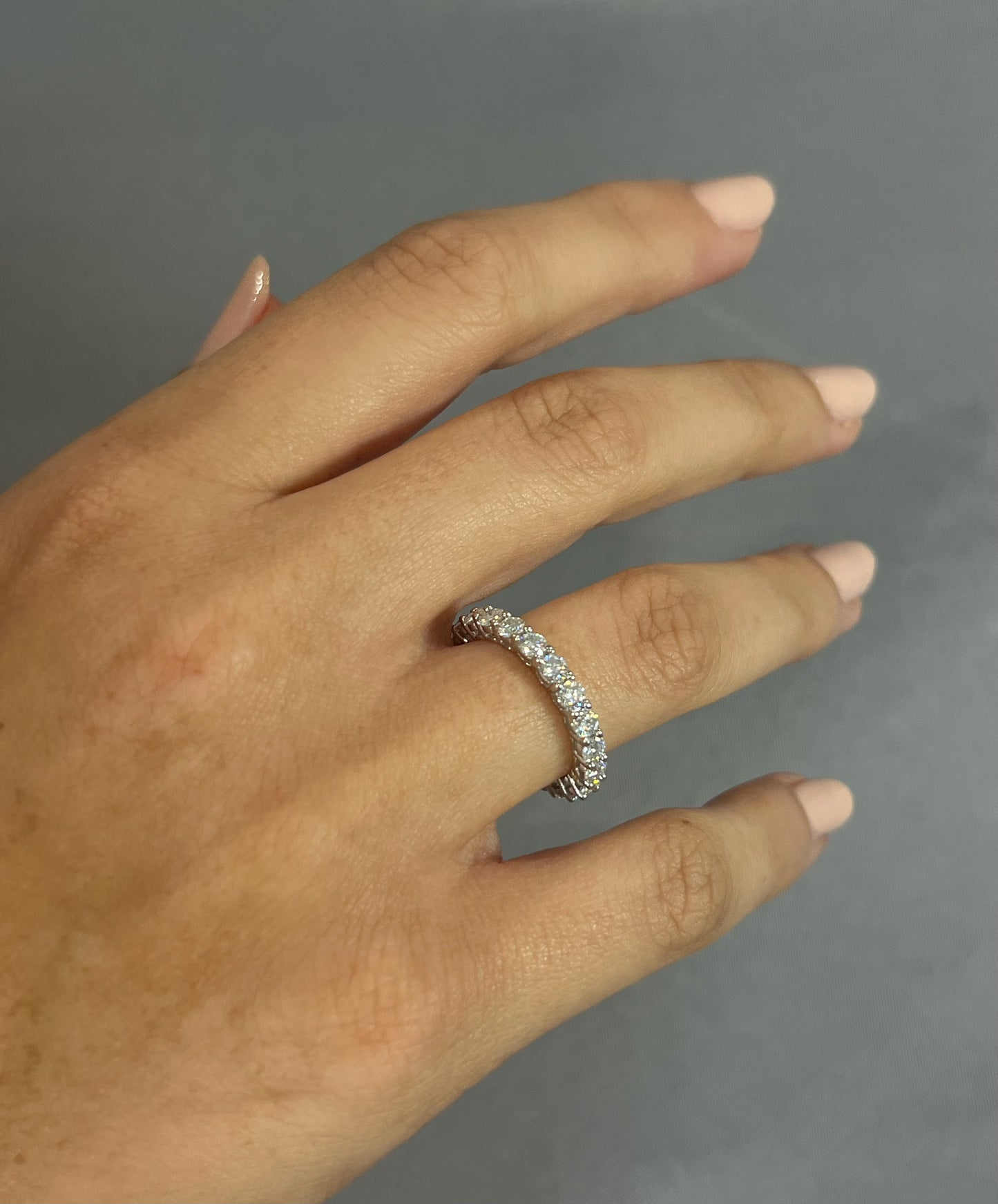 Moissanite 2.2CT Eternity Ring