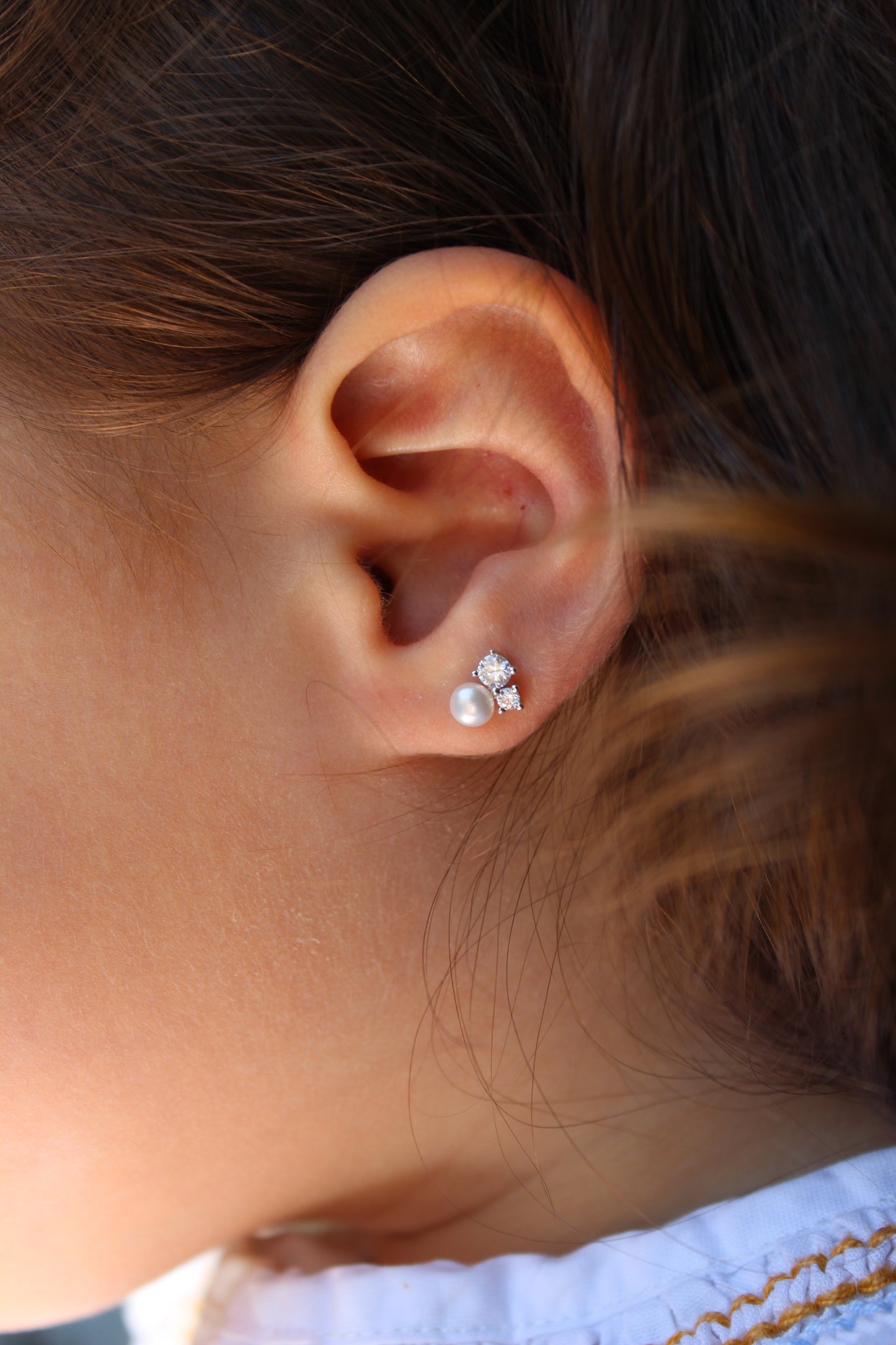 Twinkle Pearl Studs- Little Gems Collection