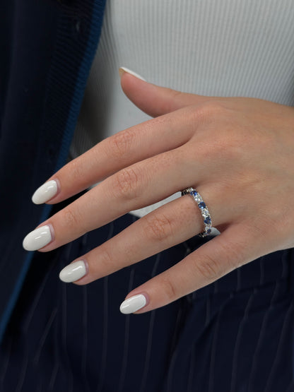 Sapphire eternity Band Ring