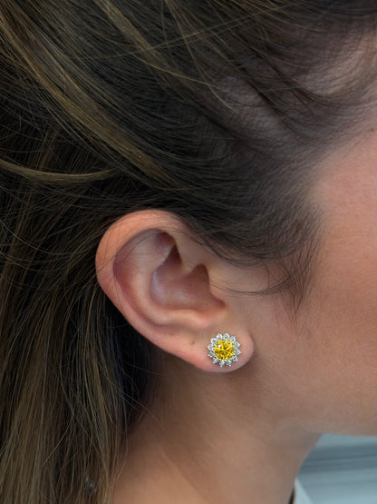Colorful Flower Earrings