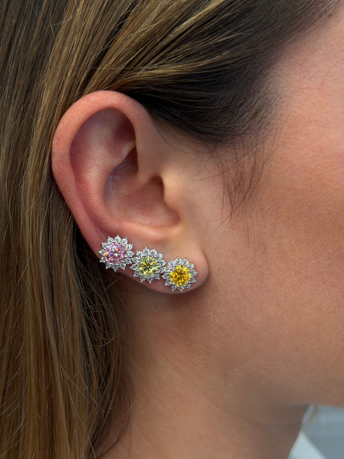 Colorful Flower Earrings