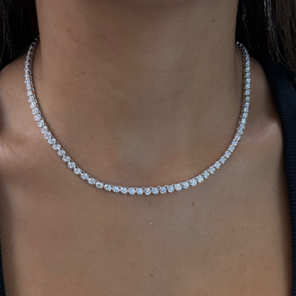 Bezel Tennis Necklace