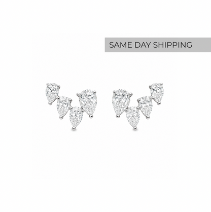 Pear Cascade Earrings