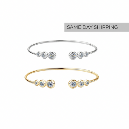 1.8 CTTW Open Bangle Bracelet