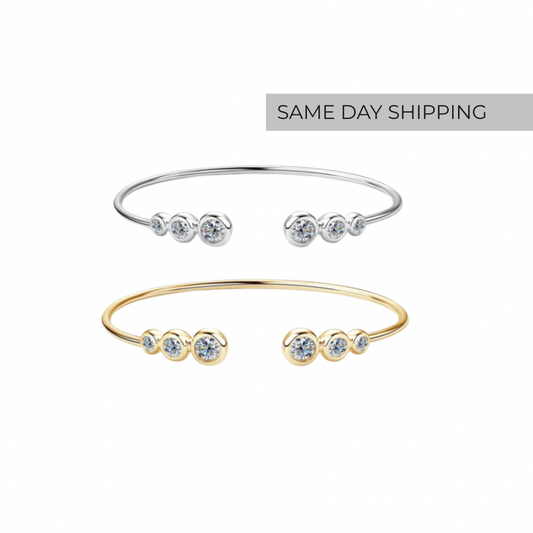 1.8 CTTW Open Bangle Bracelet
