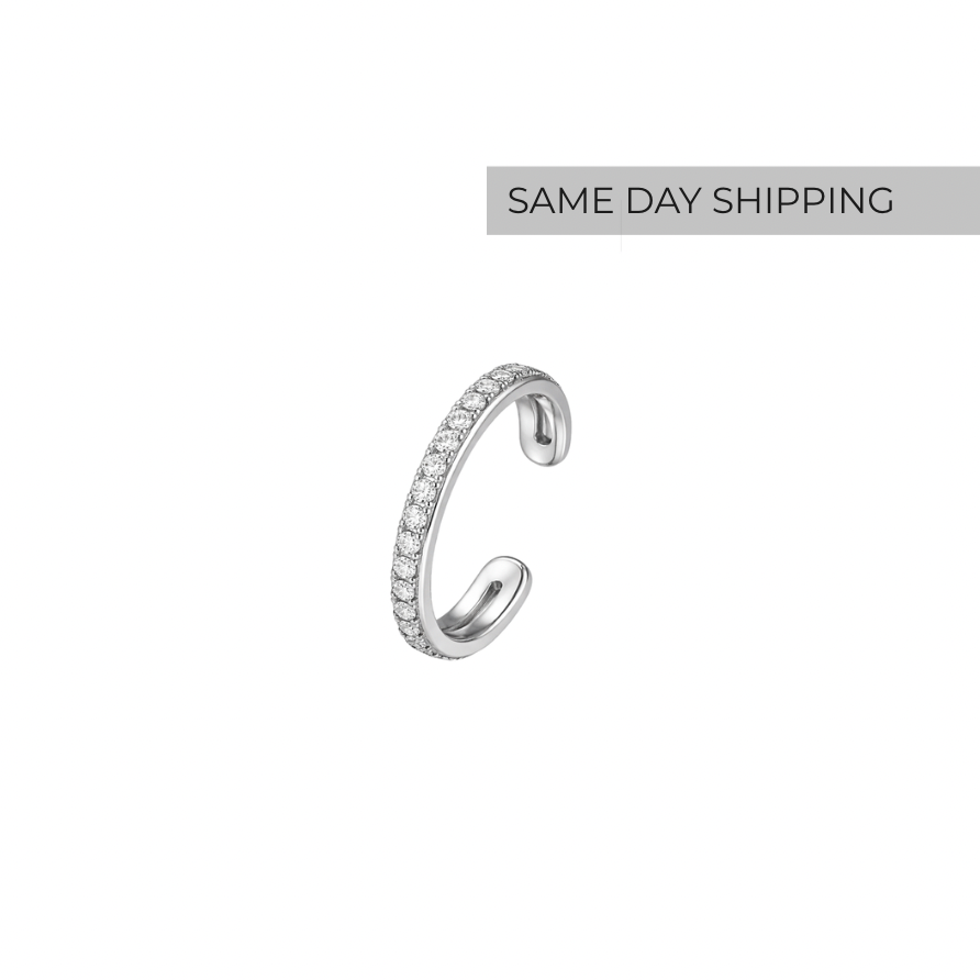 Classic Pavé Ear Cuff Earring
