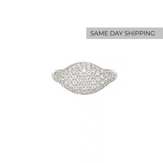 Pavé Signet ring