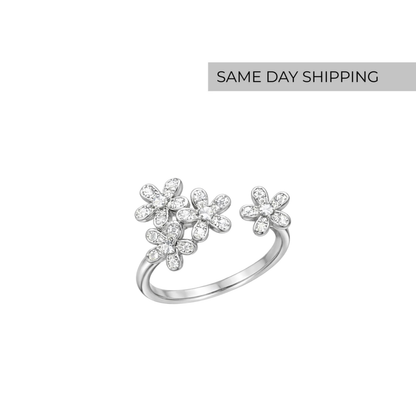 Flower Adjustable Ring