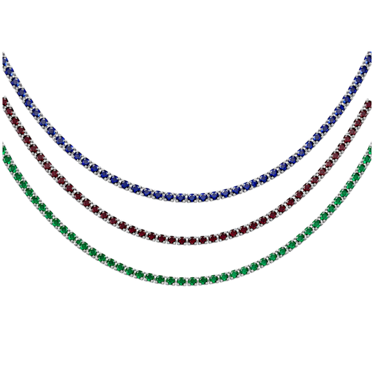 Color Tennis Necklace
