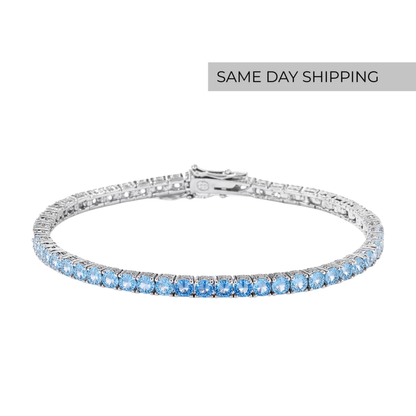 Blue Ombré Tennis Bracelet
