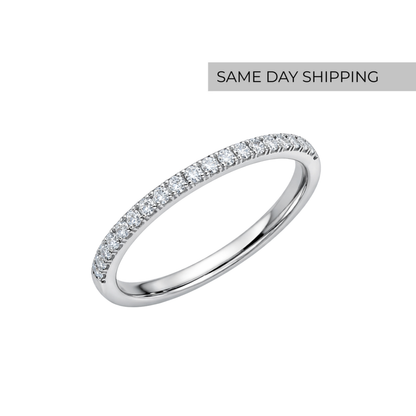 2mm half eternity ring