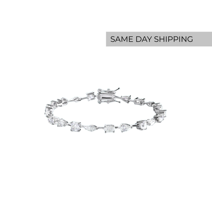 Multi-Cut Tennis Bracelet
