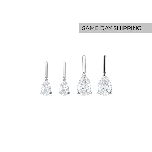 Dainty Pear Drop Earrings