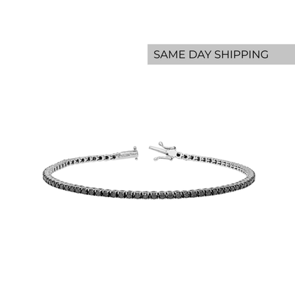 Black tennis bracelet