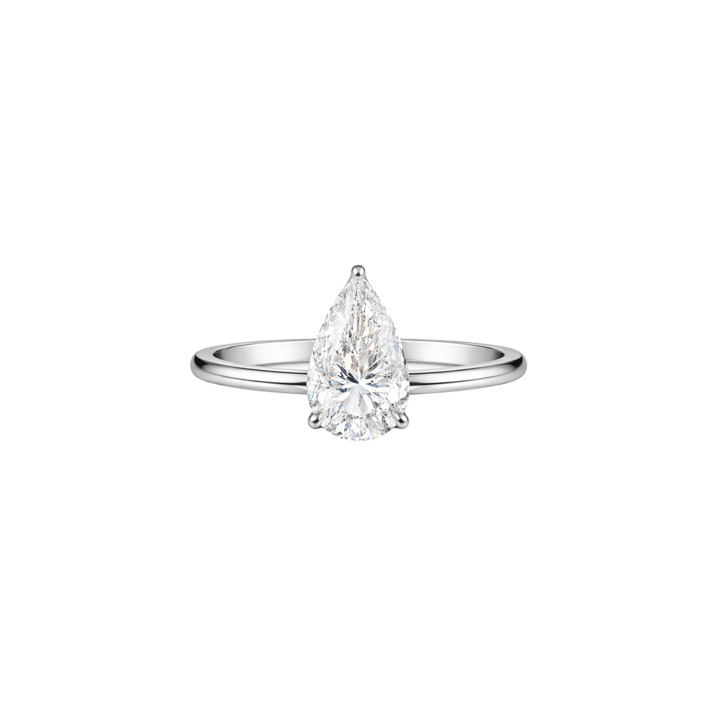 3ct Pear Solitaire Engagement Ring