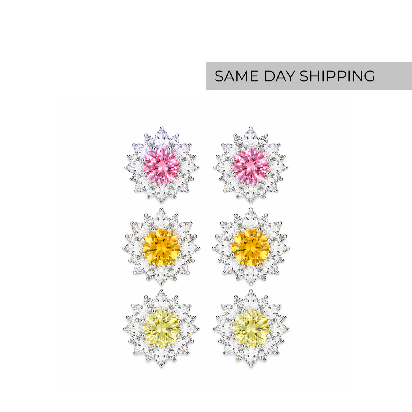 Colorful Flower Earrings