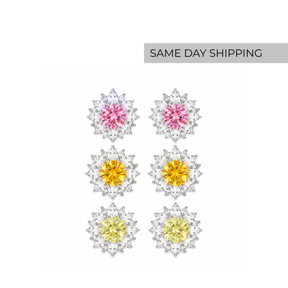 Colorful Flower Earrings