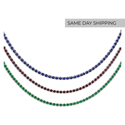 Color Tennis Necklace