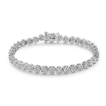 Flowers Tennis Bracelet