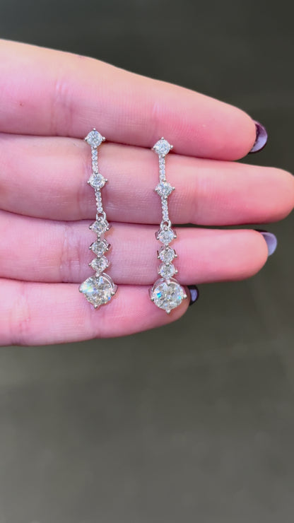 Radiant Drop Long Earrings