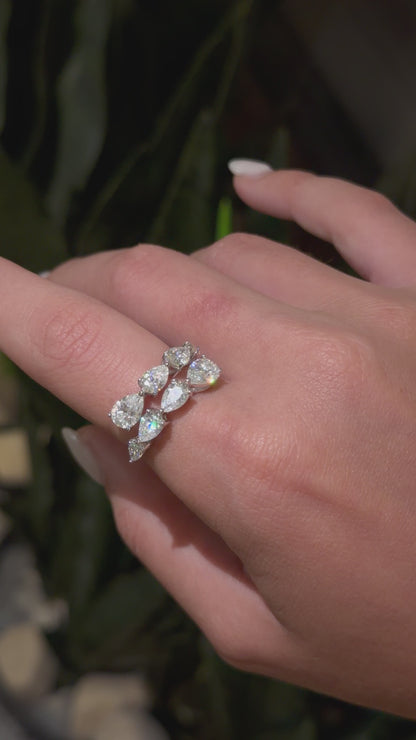 Pear Cut Wrap Ring