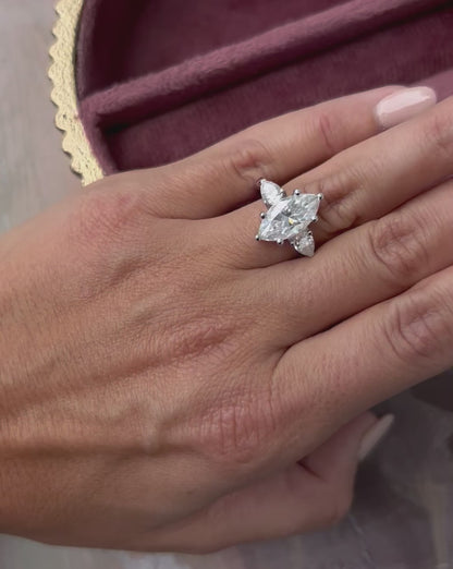 Marquise and Pear Cut Ring
