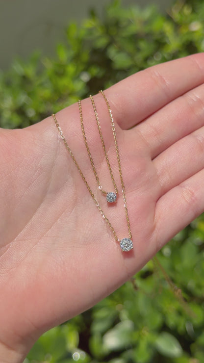 Round Solitaire Necklace