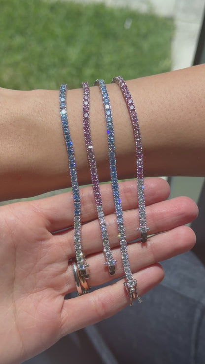 Blue Ombré Tennis Bracelet