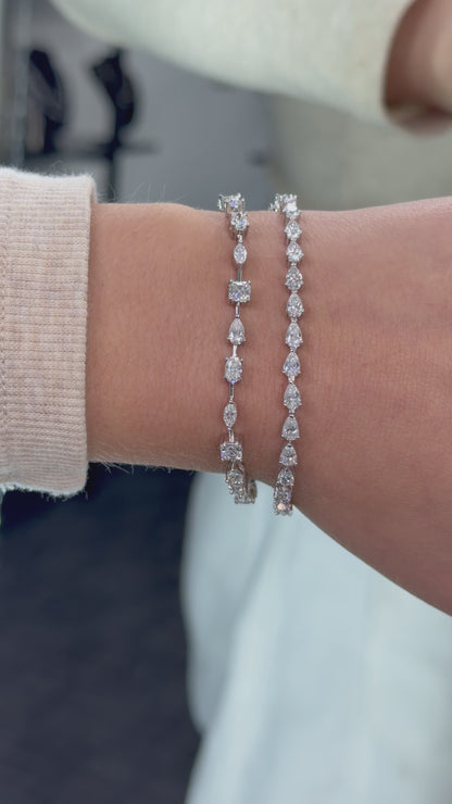 Pear Cut Tennis Bracelet