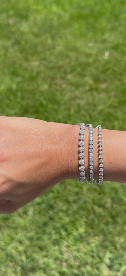 Flowers Tennis Bracelet
