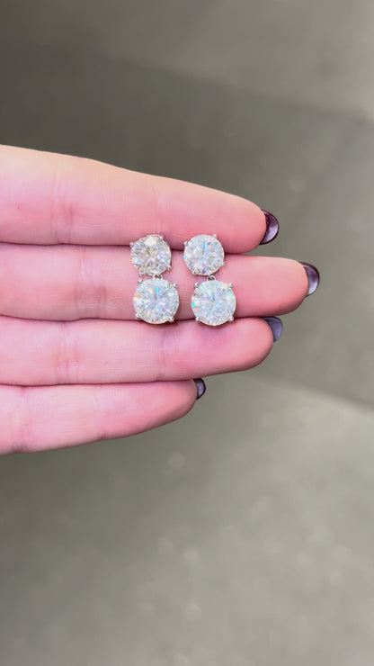 5cttw Double Drop Earrings