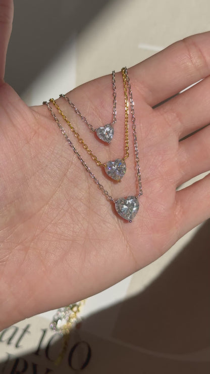 Heart Solitaire Necklace