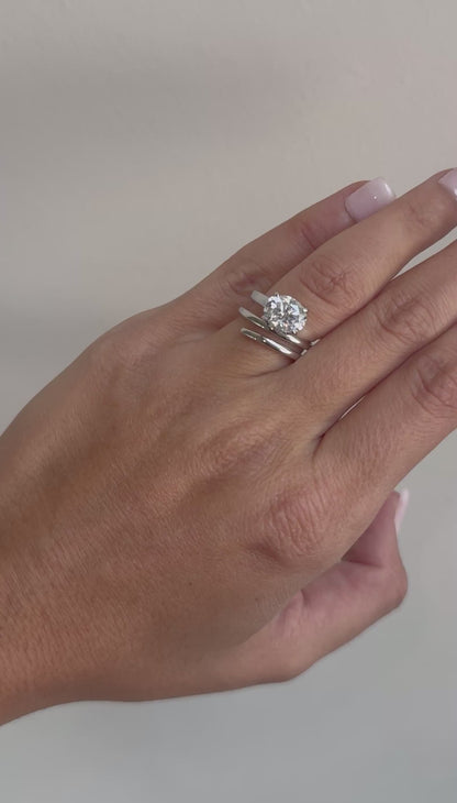 Oval Cut Spiral Ring - Pinky Ring