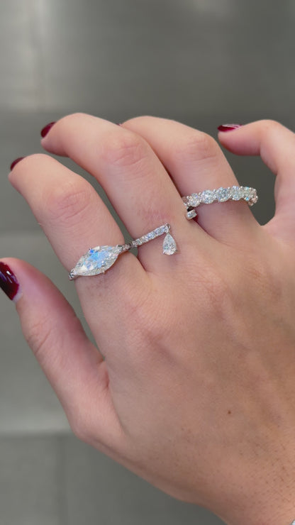 3CT Marquise Solitaire Ring