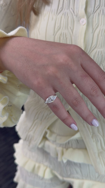3CT Marquise Solitaire Ring