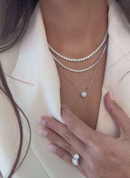 Heart Solitaire Necklace