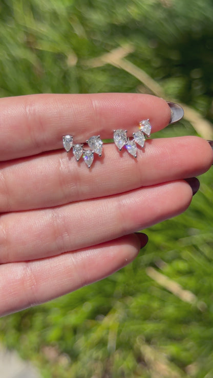 Pear Cascade Earrings
