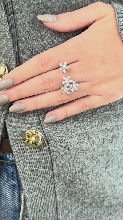 Flower Adjustable Ring
